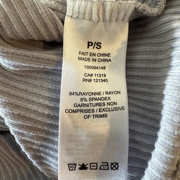 Garage Cropped Ribbed Long Sleeve | Purple - Picture 3 of 4